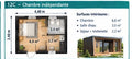 Studio de jardin LGS 12C Chambre indépendante — 12 m²
