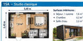 Studio de jardin 15 m² en structure LGS Maison Kit